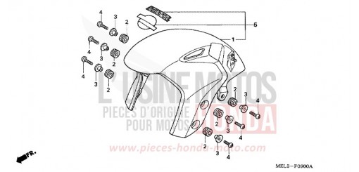 AILE AVANT CBR1000RR5 de 2005